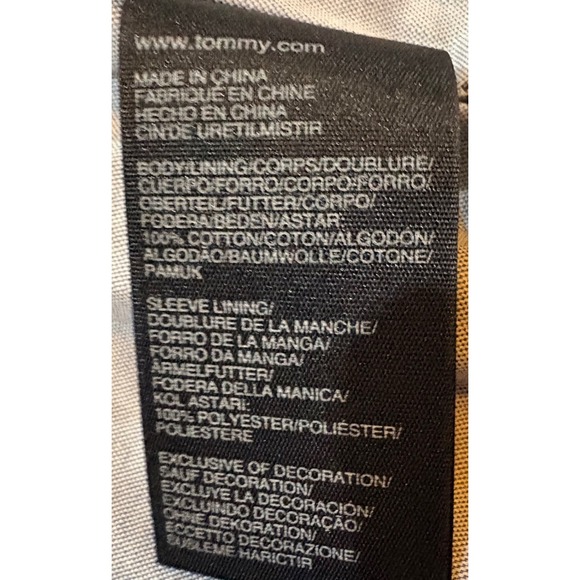 Tommy Hilfiger Womens Tan Corduroy Blazer Elbow Patches 3 Button Jacket Size 6 - Picture 5 of 11